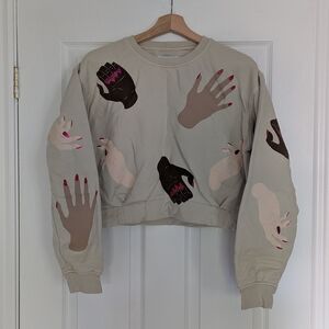 Okayok | Tough As Nails Paige Cropped Sweatshirt | Size S | Made in Toronto